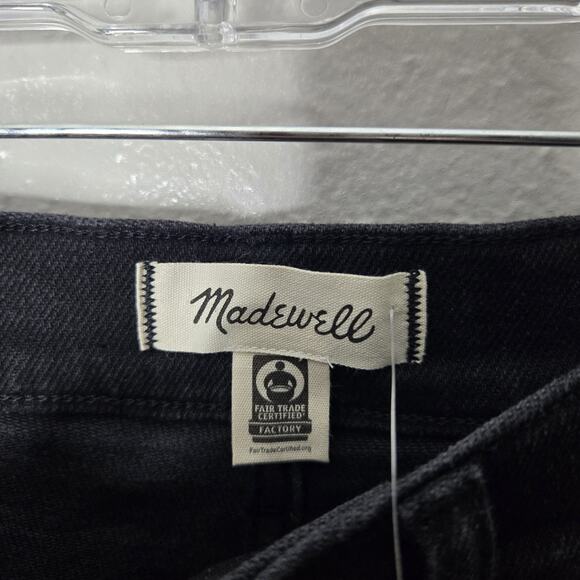 NWT Madewell The Petite Mid-Rise Perfect Vintage Jean black Size 25P - Picture 6 of 11